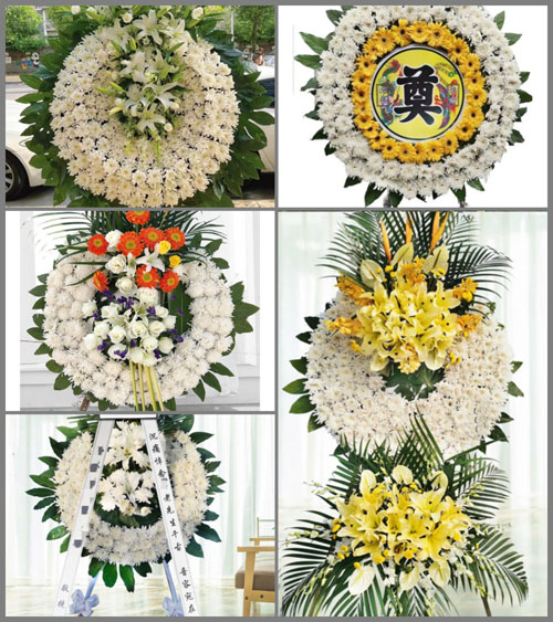 湖北孝感市安陆市接官乡会砦村花圈速递